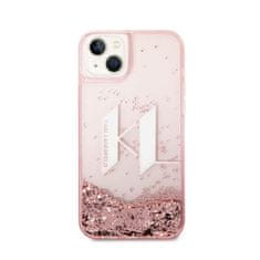 Karl Lagerfeld Karl Lagerfeld Liquid Glitter Big Logo Case - ohišje za iPhone 14 Plus (roza)