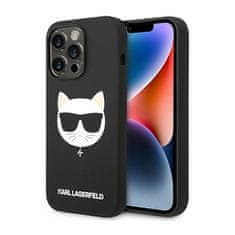 Karl Lagerfeld Karl Lagerfeld Choupette Head MagSafe Silikon - ohišje za iPhone 14 Pro (črno)