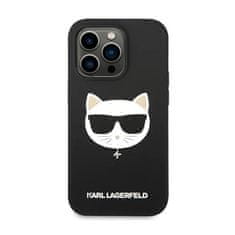 Karl Lagerfeld Karl Lagerfeld Choupette Head MagSafe Silikon - ohišje za iPhone 14 Pro (črno)