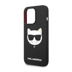 Karl Lagerfeld Karl Lagerfeld Choupette Head MagSafe Silikon - ohišje za iPhone 14 Pro (črno)