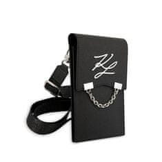 Karl Lagerfeld Karl Lagerfeld Autograph Chain Wallet Phone Bag - torbica za pametne telefone in dodatke (črna)