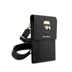 Karl Lagerfeld Karl Lagerfeld Monogram Ikonik Patch Wallet Phone Bag - torbica za pametne telefone in dodatke (črna)