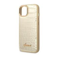 Guess Guess Croco Collection - Ohišje za iPhone 14 (zlato)