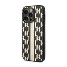 Karl Lagerfeld Karl Lagerfeld Monogram Stripe - Ohišje za iPhone 14 Pro Max (rjavo)