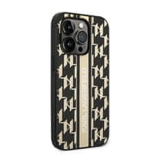 Karl Lagerfeld Karl Lagerfeld Monogram Stripe - Ohišje za iPhone 14 Pro Max (rjavo)