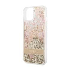 Guess Guess Liquid Glitter Paisley - ohišje za iPhone 14 (zlato)