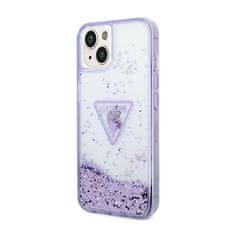 Guess Guess Liquid Glitter Triangle Logo Case - Ohišje za iPhone 14 Plus (vijolično)