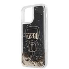 Karl Lagerfeld Karl Lagerfeld Liquid Glitter Gatsby - Ohišje za iPhone 12 / iPhone 12 Pro (črno)