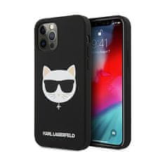 Karl Lagerfeld Karl Lagerfeld Choupette Head Silikon - Ohišje za iPhone 12 Pro Max (črno)