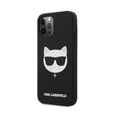 Karl Lagerfeld Karl Lagerfeld Choupette Head Silikon - Ohišje za iPhone 12 Pro Max (črno)