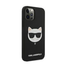 Karl Lagerfeld Karl Lagerfeld Choupette Head Silikon - Ohišje za iPhone 12 Pro Max (črno)