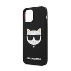 Karl Lagerfeld Karl Lagerfeld Choupette Head Silikon - Ohišje za iPhone 12 Pro Max (črno)