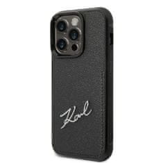 Karl Lagerfeld Karl Lagerfeld Signature Logo Cardslot - Ohišje za iPhone 14 Pro (črno)