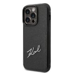 Karl Lagerfeld Karl Lagerfeld Signature Logo Cardslot - Ohišje za iPhone 14 Pro Max (črno)