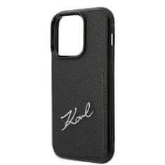 Karl Lagerfeld Karl Lagerfeld Signature Logo Cardslot - Ohišje za iPhone 14 Pro (črno)