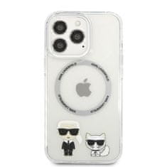 Karl Lagerfeld Karl Lagerfeld Karl &amp; Choupette Aluminium MagSafe - ohišje za iPhone 13 Pro (prozorno)