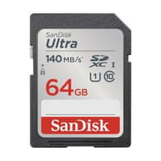 SanDisk SanDisk Ultra SDXC - Spominska kartica 64 GB Class 10 UHS-I 140 MB/s