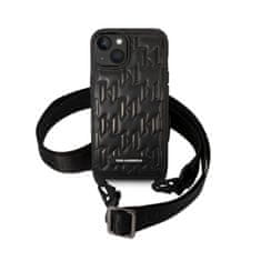 Karl Lagerfeld Karl Lagerfeld Monogram Plaque Logo Strap - Ohišje za iPhone 14 (črno)