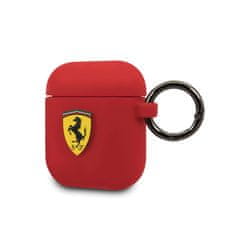 Ferrari Ferrari Silikon - Ovitek za AirPods 1/2 generacije (rdeč)