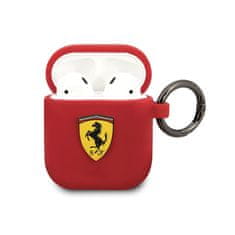 Ferrari Ferrari Silikon - Ovitek za AirPods 1/2 generacije (rdeč)