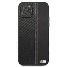 Bmw BMW Carbon Tricolor - Ohišje za iPhone 12 Pro Max (črno)