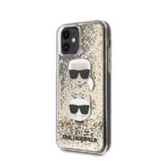 Karl Lagerfeld Karl Lagerfeld Liquid Glitter 2 Heads - ohišje za iPhone 11 (zlato)