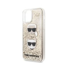 Karl Lagerfeld Karl Lagerfeld Liquid Glitter 2 Heads - ohišje za iPhone 11 (zlato)