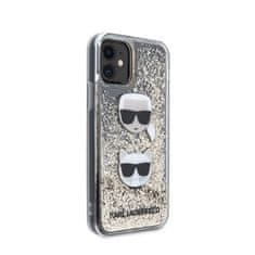 Karl Lagerfeld Karl Lagerfeld Liquid Glitter 2 Heads - ohišje za iPhone 11 (zlato)