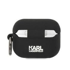 Karl Lagerfeld Karl Lagerfeld Silikonski etui Karl &amp; Choupette - AirPods Pro (črn)