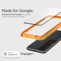 Spigen Spigen Alm Glass FC - Szkło hartowane do Google Pixel 8 Pro (Czarna ramka)