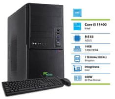 e-office namizni računalnik, i5-11400, 16GB, SSD1TB, DOS, tipkovnica, miška (146402)