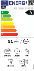 Beko Pralni stroj PS B4WF T 5104111 W