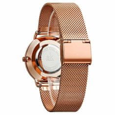 Shengke Ženska ročna ura DuoTone Metal Rose Gold