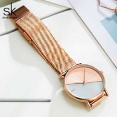 Shengke Ženska ročna ura DuoTone Metal Rose Gold