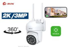 MoveTeck Videonadzorna Kamera Stenska / 360 stopinj / 2K 3MP / WiFi