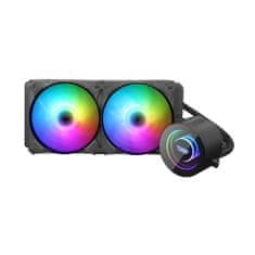 darkFlash AiO Darkflash DX240 RGB 2x 120x120 računalniški vodni hladilnik (črn)