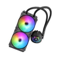 darkFlash AiO Darkflash DX240 RGB 2x 120x120 računalniški vodni hladilnik (črn)