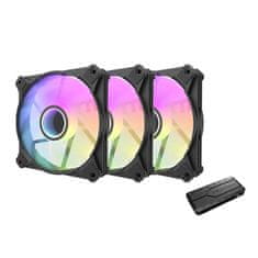 darkFlash Computer fan set Darkflash INF8 ARGB, 3in1 120x120 (black)