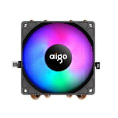 Aigo Aigo CC94 RGB aktivni procesorski hladilnik (hladilnik + ventilator 90x90), črn