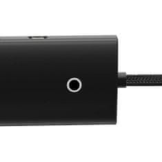 BASEUS Baseus Lite Series Hub 4v1 USB-C do 4x USB 3.0 + USB-C, 1m (črna)