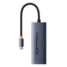 NEW Vozlišče 5 v 1 Baseus UltraJoy Series USB-C do HDMI4K@30Hz+3xUSB 3.0+1xPD (sivo)