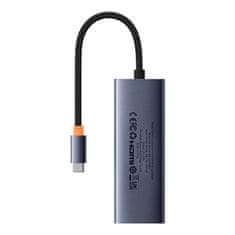 NEW Vozlišče 6v1 Baseus UltraJoy USB-C do HDMI4K@60Hz+4xUSB 3.0+PD (vesoljsko siva)