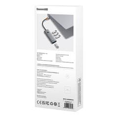 NEW Vozlišče 4v1 Baseus UltraJoy USB-A do 4xUSB 3.0 (vesoljsko siva)