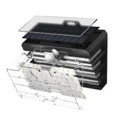 Miramarket Baseus zunanja LED solarna svetilka s senzorjem gibanja - 2 kosa (črna)