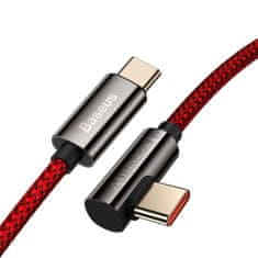 NEW Kabel USB-C na USB-C kotni Baseus Legend Series, PD, 100W, 1m (rdeč)