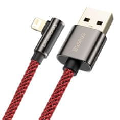 BASEUS Kotni kabel USB na Lightning Baseus Legend Series, 2,4 A, 2 m (rdeč)