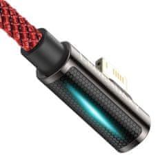 BASEUS Kotni kabel USB na Lightning Baseus Legend Series, 2,4 A, 2 m (rdeč)