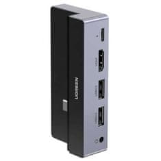 NEW UGREEN CM317 5-v-1 adapter USB-C na HDMI 4K@60Hz, 2x USB 3.0, USB-C PD 3.0 (siv)