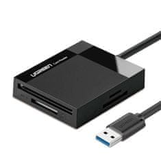 Ugreen UGREEN CR125 4-v-1 USB 3.0 bralnik kartic, 0,5 m (črn)