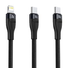 NEW Kabel USB-C Baseus Flash Series 2v1 USB-C / Lightning, 100 W, 1,2 m (črn)